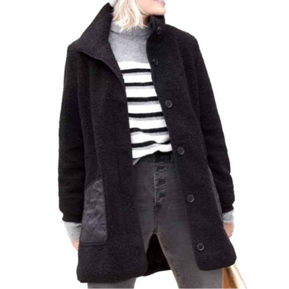 LOFT Jackets & Coats Loft Sherpa Quilted Funnel Neck Coat Poshmark